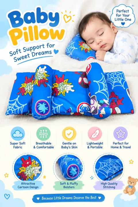 Galaxy-Themed Baby Head Shaping Pillow – Ergonomic Support