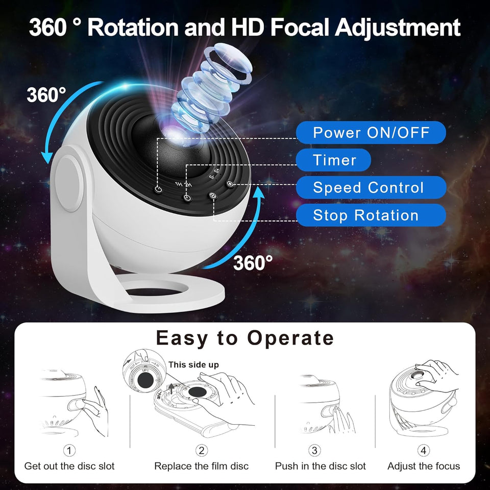 CosmoGlow 13-in-1 Projector