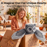 Mewaii Weighted Stuffed Animals Owl Plush, Heatable Coolable, 2-5lbs, 23in