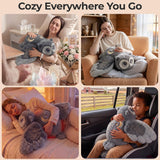 Mewaii Weighted Stuffed Animals Owl Plush, Heatable Coolable, 2-5lbs, 23in