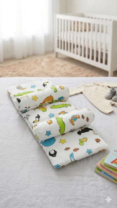 Galaxy-Themed Baby Head Shaping Pillow – Ergonomic Support